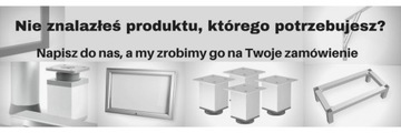 STOPKA NÓŻKA MEBLOWA ALUMINIOWA 40x40x100mm ALU