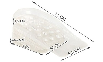 ГЕЛЕВЫЕ СТЕЛКИ ДЛЯ УВЕЛИЧЕНИЯ ОБУВИ НАКОНЕЧНИКИ ДЛЯ ПЯТНИКОВ 10 шт.