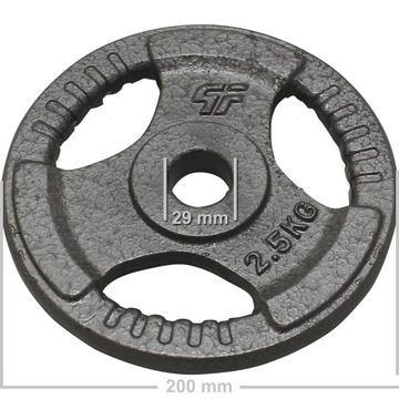 НАБОР PLATINUM FITNESS 30KG ЧУГУННЫЙ ВЕС РУЛЬ HAMMERTONE 29 ММ