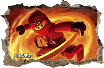 НАСТЕННЫЕ НАКЛЕЙКИ Отверстие LEGO NINJAGO 90 115x75см