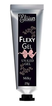 Elisium FlexyGel UV/LED GEL Молочный строительный гель 25 г