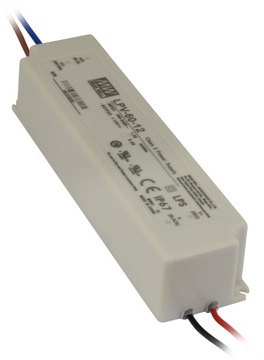 Блок питания MeanWell LPV-60-12 12В постоянного тока 5А 60Вт IP67