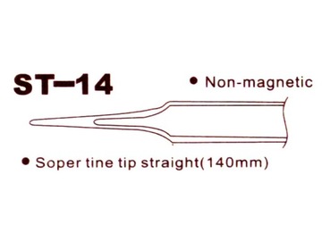 Пинцет/пинцеты, острые, сталь ESD14 HRC40