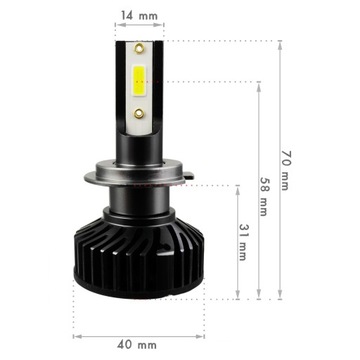 Светодиодные лампы H1 F6 DOB 50W ДЕНЬ/НОЧЬ СВЕТ 12000л