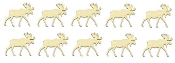 Jelonek łoś Deer Deer Decoupage Eco 3cm 10 шт.