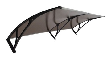 DASZEK NAD DRZWI ZADASZENIE 200 x 80 ALUMINIUM