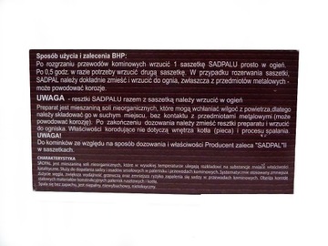 SADPAL II 1кг пакетики - 10шт х 100г камины печи