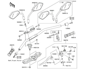 Czujnik klamki sprzęgła YAMAHA YP 125 X-MAX 06-013