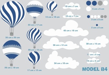 Детские наклейки на стену Воздушные шары Воздушный шар