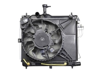 Новий комплект радіаторів вентилятор hyundai i10 at фото №1