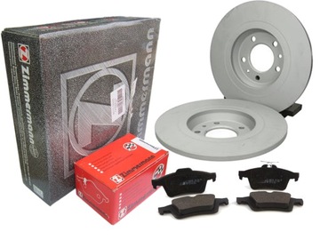 Диски + тормозные колодки zimmermann зад citroen c5 iii rd фото №1