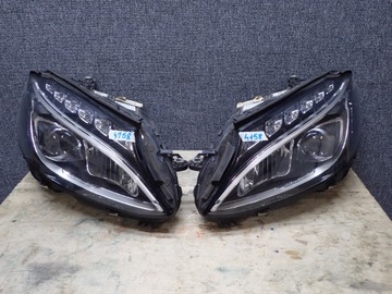 Лампа лампы перед mercedes c класс w205 полный led фото №1