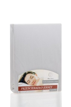 Sheet cotton knitwear with elastic band 100x200cm white, фото