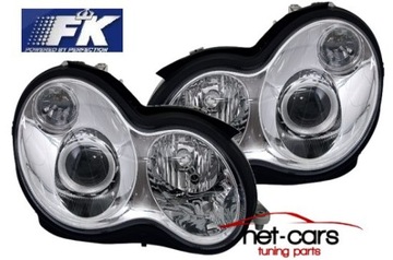 Headlights depo mercedes c class w203 00-04, фото