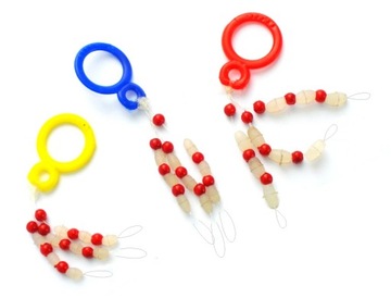 27 x stopwatch silicone з beaded m/ left/xl stoppers, фото
