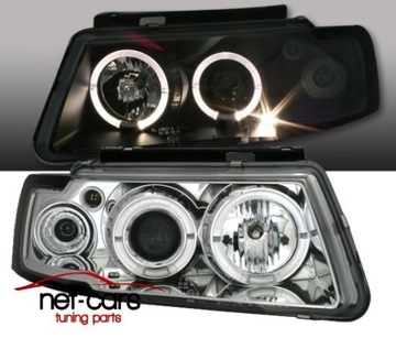 Фонаря рефлекторы vw passat 3b b5 angel глазки led подсветка c, фото