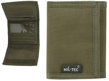 Wallet sport militarny strong miles - tec zipper velcro green olive, фото