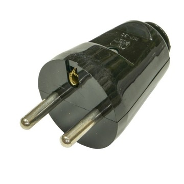 Фишка wt-30 черная 2p+ з ровная, фото