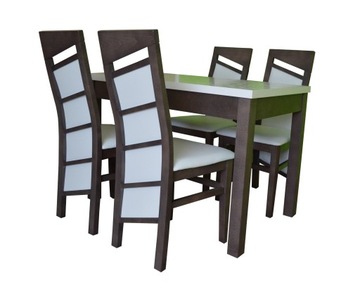 Big distribution stand 80/ 120/ 160+4 chairs beech, фото
