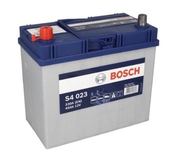 Battery bosch s4 023 45ah 330a left+ 0 092 s40 230, фото