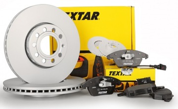 Disks pads textar front skoda superb 3 312mm, фото