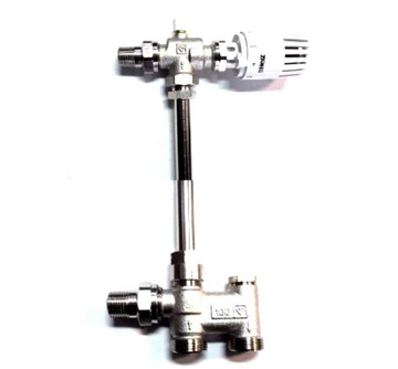 Valve thermostatic connectors lower radiator lateral levels herz, фото