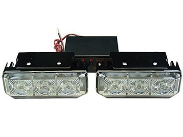 Комплект 2 фар+ блок управління миготливі блимавка найсильніший 12v стробоскоп, фото