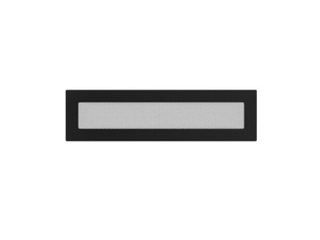 Lattice fireplace ventilation 11x42 black metal gridded 1 pockets, фото