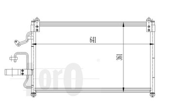 Радиатор кондиционера nubira 1.6 16v 2.0 16v 97-, фото