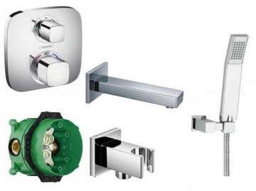 Hansgrohe set for plaster with a thermostat to baths, фото