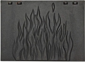 Plate cast iron back wall element fireplace, фото