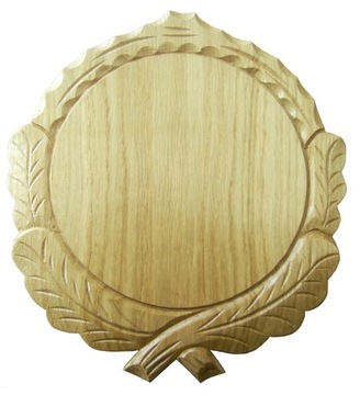 Carved plank under wild boar wild - oak 17, 5cm (j), фото