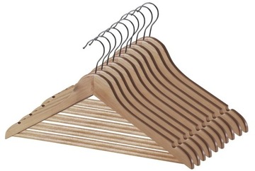 Hangers wooden 10sztuk strong hanger wooden, фото