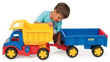 Dump truck+ trailer 110cm wader 65100 set bud, фото