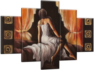 Image girl abstraction 150x105 triptych canvas, фото