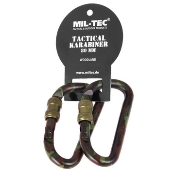 Миль-tec застібка-гачок карабін з блокування 2шт. wl 80mm, фото