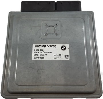 Компьютер ecu bmw e60 2.5 7567178 5wk98085 в комплекте, фото