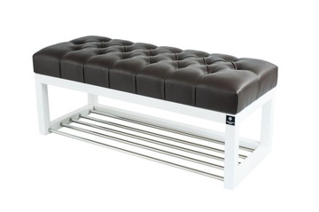 Cabinet shoes with seat emra wood 110 x 40 x 40 centimeters white, фото