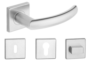 Inner handle metal - bud short sign, square sign, фото