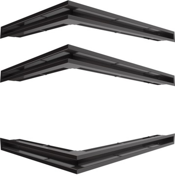 Lattice fireplace backlash angular 766x547x60 3 pcs set, фото