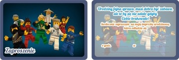 Приглашения день рождения для детей lego ninjago, фото