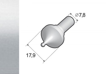 A06z1 конец стержень рождественская елка серебро, фото