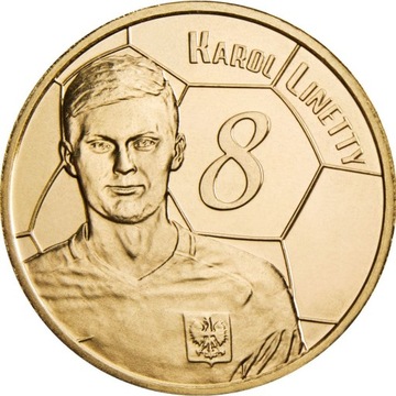 Poland our kadra 2018 coin karol linetty, фото