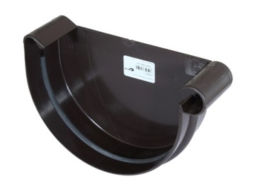 Denko right gutters pvc - у gamrat 150mm dark brown, фото