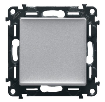 Single switch for plaster legrand shades of gray 752301, фото