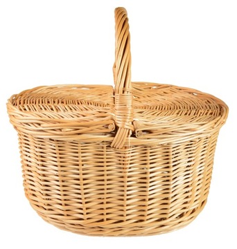 Basket (bracket) on picnic wicker picnic basket size. m, фото