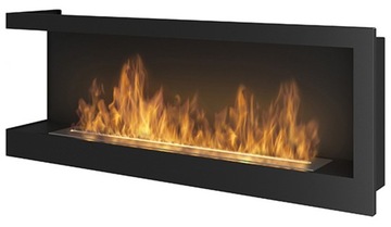 Biofireplace suspended simplefire 120 x 45 x 24 centimeters black, фото