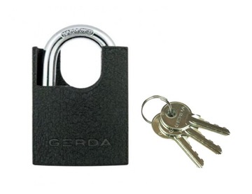 Padlock with a shackle turnkey gerda, фото