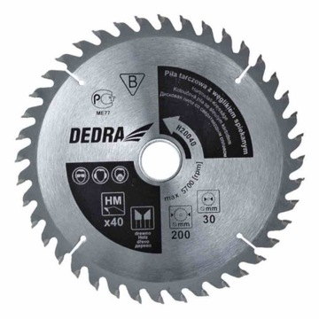 Dedra saw disk for wood 350x30 80z carbide hm, фото