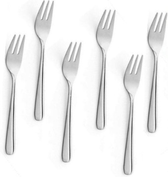 Amefa 13 x cutlery matte forks blades cake, фото